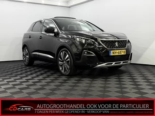Peugeot 3008 1.2 PureTech GT Line Pano, Half leder, 360 Camera, Navi, Keyless start, Elektrische achterklep, Cruise control, Lichtmetalen velgen