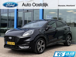 Hoofdafbeelding Ford Puma Ford Puma 1.0 EcoBoost Hybrid ST-Line X 125PK Automaat Trekhaak Winterpack Camera Cruise Navi B&O Climate Keyless Elek. Achterklep Full-LED Privacy Glass *Sportieve looks*