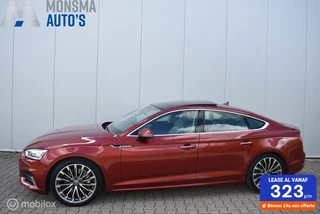 Audi A5 Sportback 2.0 TFSI quattro Matador Rot Pano B&O 360°Camera Leder Keyless 19" LMV Uitklapbare trekhaak