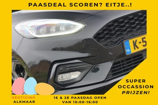 Ford Fiesta 1.0 EcoBoost Hybrid ST-Line X | Panther Black | Leder/Full-LED/Winterpack/Carplay - Super sportief!