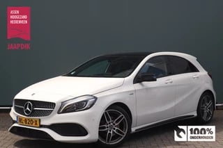 Mercedes-Benz A-Klasse BWJ 2018 160 102 PK AMG Line AMG LINE / LEDER ALCANTARA / PANORAMA / LMV 18 INCH / CAMERA / AIRCO / NAVI / CRUISE / LED / RIV. GLAS / PDC / SPORTSTOELEN / MULTIFUNCT. STUUR