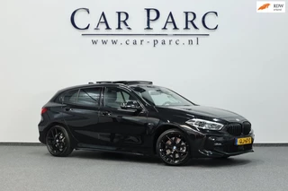 BMW 1-serie 120i M-SPORT 178+PK LED+XENON/HUD/VIRTUAL/SFEER/PANORAMADAK/HALF LEDER+S.VERWARMING/LMV/CRUISE/ECC/12 MDN GARANTIE!