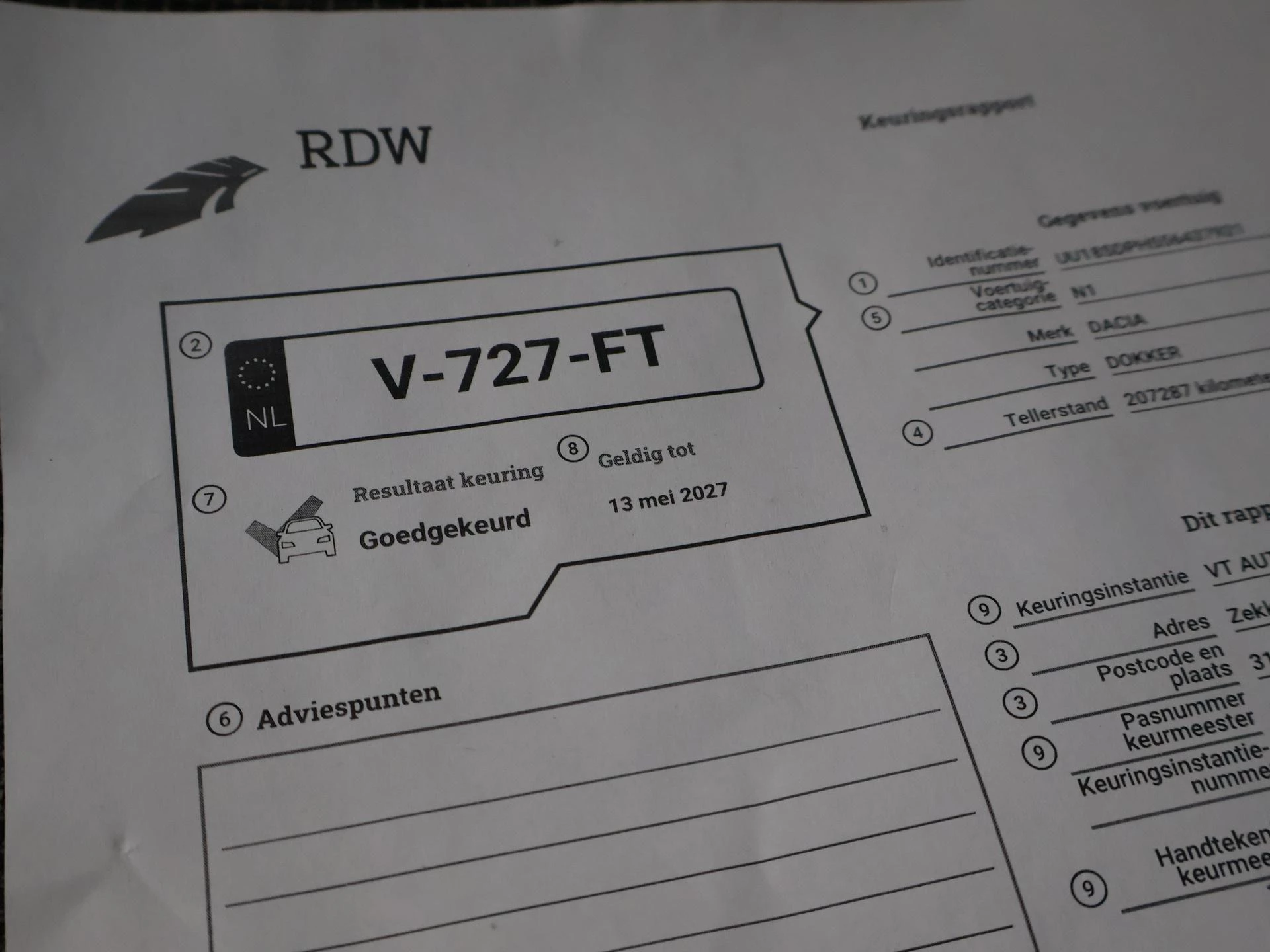 Hoofdafbeelding Dacia Dokker