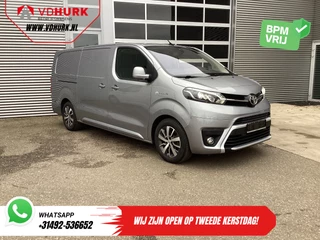 Toyota ProAce Electric Worker 75 kWh 330km WLTP L3 Snellader/ Xenon/ 2x Schuifdeur/ Head-Up/ Standkachel/ Stoelverw./ Carplay/ Climate/ Camera/ LMV