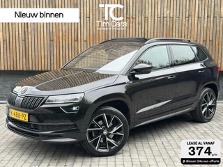 Skoda Karoq 1.5 TSI Sportline Automaat | Panoramadak | LED | Stoelverwarming | Adaptieve cruise control | Dode hoek detectie | Trekhaak uitklapbaar | Canton HiFi | Elektrisch bedienbare achterklep | Parkeersensoren voor en achter | Achteruitrijcamera