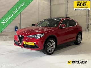 Alfa Romeo Stelvio 2.0 T AWD First Edition Alfa Rosso Panodak Leer Navi Memory 20 inch
