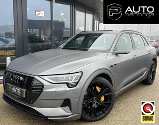 Audi e-tron e-tron 55 quattro 95 kWh BOMVOL | PANO | Audi Virtual Mirrors | Virtual Cockpit | Lederen Sportstoelen | Elektrische Stoel | B&O | 360 Camera |  2 Sleutels | Betreft een Wrap, Originele kleur is Antigua Blue Metallic |