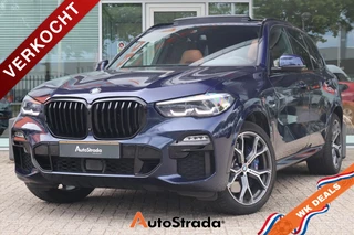 BMW X5 (g05) xDrive45e M-Sport 394pk | Carbon | Leder | Trekhaak | Pano | Stoelverwarming | 360 CAM | HUD