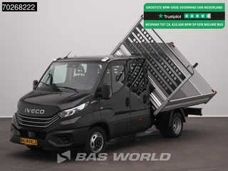 Iveco Daily 35C21 3 zijdige Kipper Dubbel Cabine 210PK 3.0L Dubbellucht Airco Cruise LED Camera Tipper 2m3 Airco