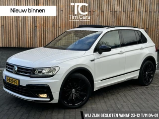 Volkswagen Tiguan 1.5 TSI R-line Automaat | Panorama | Leer | LED Verlichting | Actief Demping Systeem | Achteruitrijcamera | Black Style | 20 inch velgen | Elektrische verstelbare stoelen | Afneembare trekhaak