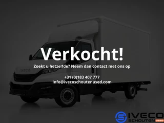 Iveco Daily 35S16 A8 2.3L 160pk 2.3L 160pk •  Automaat • Laadklep • Climate Control •  Camera • W4100 • Bluetooth •   Standplaats: Almkerk