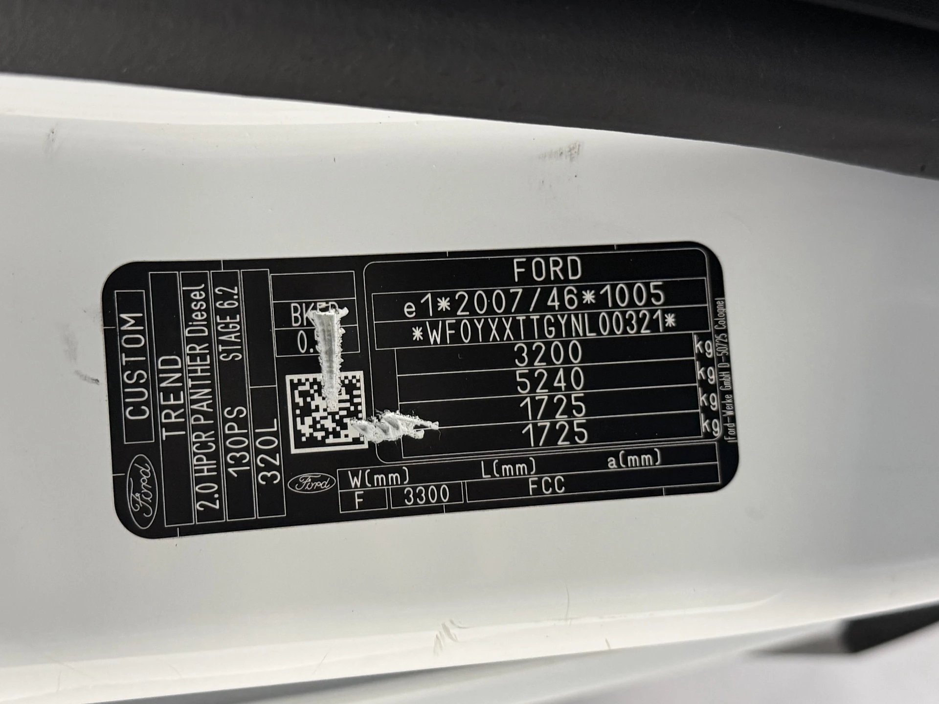 Hoofdafbeelding Ford Transit Custom