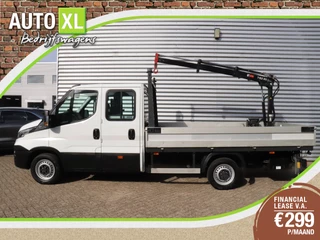 Iveco Daily DC 35S18D 3.0 Aut. 375 HIAB Kraan Open Laadbak Navi Camera Climate