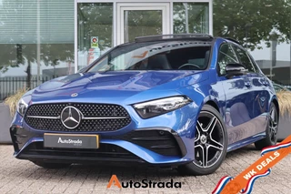 Mercedes A-Klasse A 180 AMG-Line 136pk | Cruise | Climate | Navigatie | 360 Camera | Panoramadak | Memory | Keyless