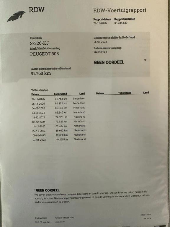 Hoofdafbeelding Peugeot 308