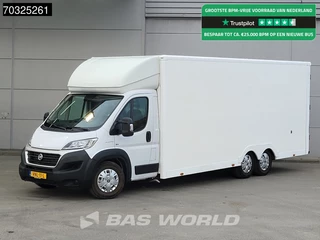 Fiat Ducato 130pk 30m3 XXL Rijbewijs B 3500KG 608cm Bakwagen Navi Airco Cruise Euro6 Meubelbak Koffer Verkoopwagen Verhuiswagen Cruise control