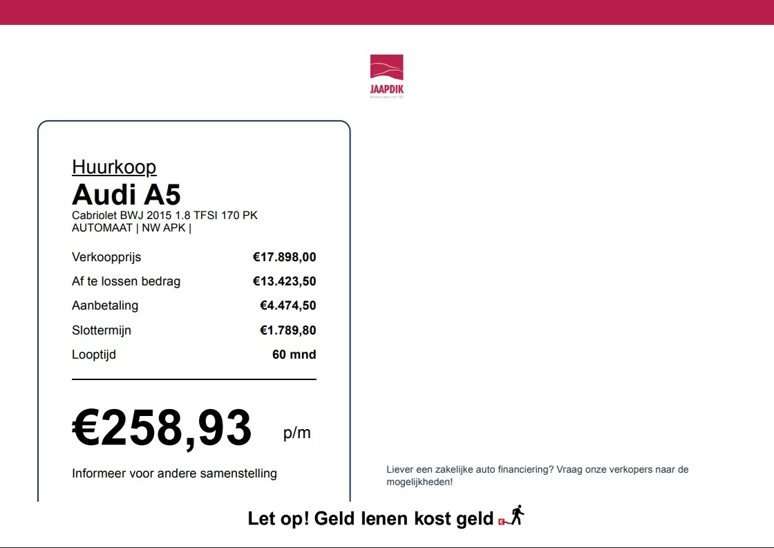 Hoofdafbeelding Audi A5