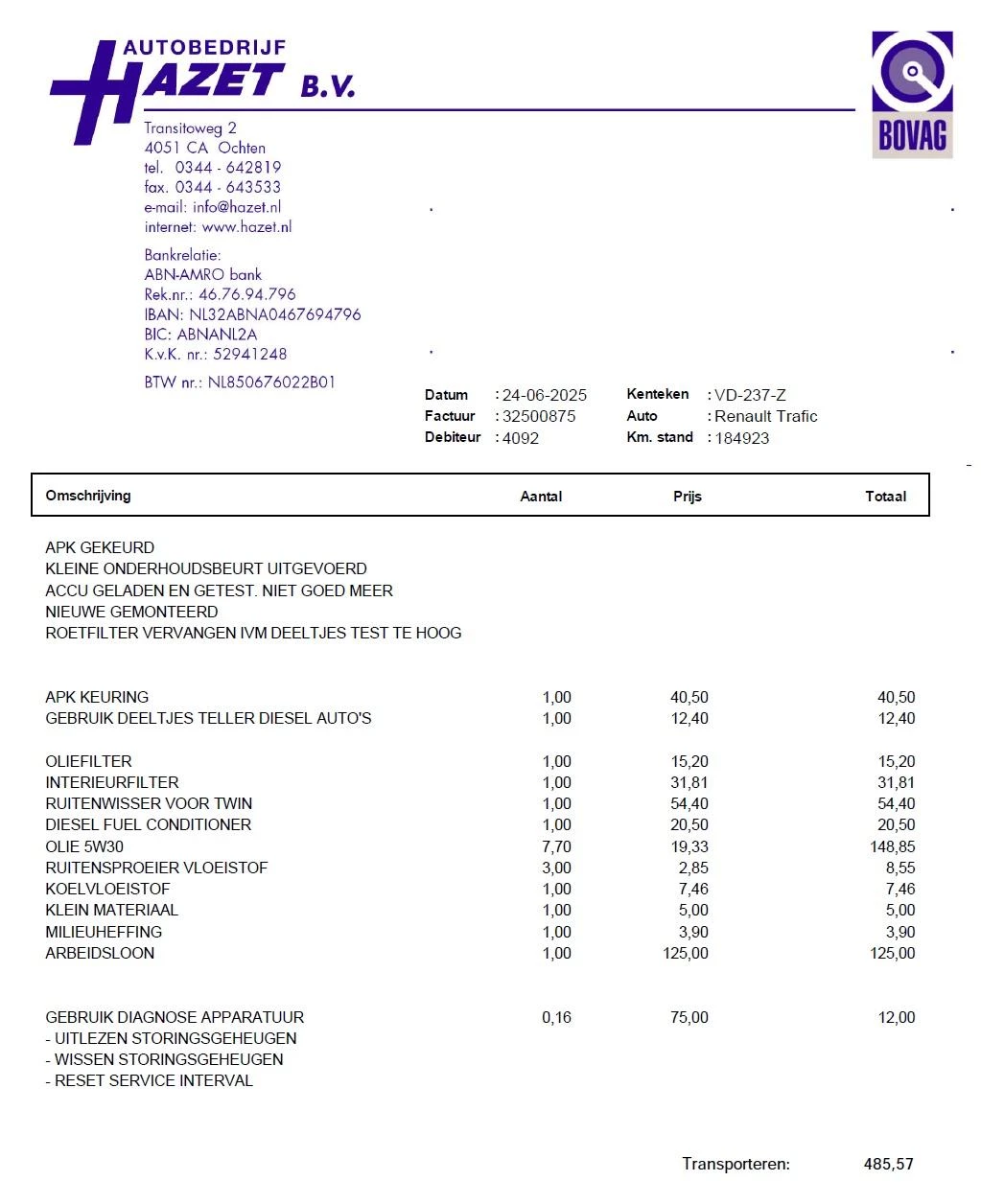 Hoofdafbeelding Renault Trafic