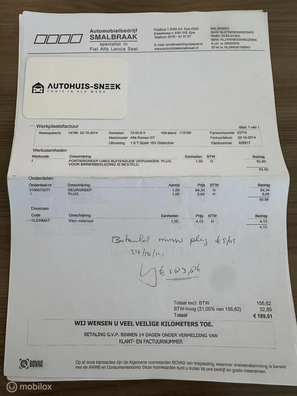 Hoofdafbeelding Alfa Romeo GT