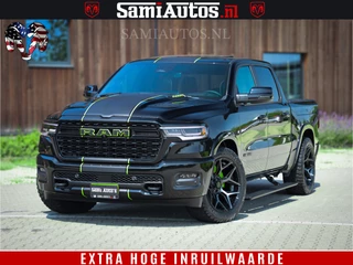 Dodge Ram 1500 Limited Night High Output 540HP 706Nm | Massage + Full Option | De Meest Luxe en Volle Pick-Up in zijn Klasse | Comfortabele Dubbele Cabine met Royale 5 Zitplaatsen | BPM vrij | Nu Leverbaar uit Voorraad | Voorraad Nr 2300 - 7689