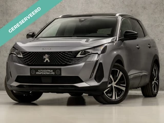 Peugeot 3008 1.6 HYbrid 225 GT 225Pk Automaat (PANORAMADAK, APPLE CARPLAY, GROOT NAVI, 360 CAMERA, LEDER, SPORTSTOELEN, ADAPTIVE CRUISE, SFEERVERLICHTING, GETINT GLAS, KEYLESS, NIEUWSTAAT)