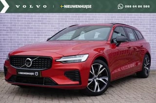 Volvo V60 2.0 T6 Recharge AWD R-Design | Trekhaak | Schuif/kantel panoramadak | 360 graden camera | Harman/Kardon | BLIS | Keyless entry/start | Volvo on Call | Parkeercamera | Stoel + Stuurverwarming | Adaptieve cruise control |