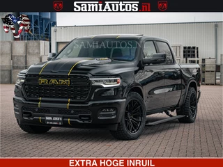 Hoofdafbeelding Dodge Ram Pick-Up Dodge Ram Pick-Up Limited Night H.O 540HP 706Nm | Massage + Full Option | De Meest Luxe en Volle in zijn Klasse | Comfortabele Dubbele Cabine met Royale 5 Zitplaatsen | BPM vrij | Nu Leverbaar uit Voorraad | Voorraad Nr 2370 - 5411