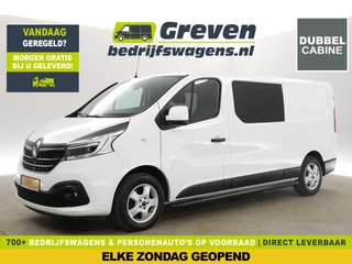 Renault Trafic 2.0 dCi T29 L2H1 Dubbele Cabine 6 Persoons Airco Cruise Navi PDC 16"LMV Elektrpakket Trekhaak