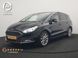 Ford S-Max 2.0 Vignale 7 Persoons 241pk Dealer O.H. | Panodak | Adaptive Cruise | 360 Camera | Lederen Comfortstoelen Memory & Verwarmd | Apple Carplay | Stuur Verwarmd | Keyless | Sfeerverlichting | Blis | Navigatie | DAB |