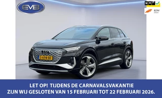 Audi Q4 e-tron 40 S 300 pk edition 77 kWh, SOH 92,5 %, 1 e eigenaar, 2 X S line, 21 ", Electrische trekhaak, NL auto met nap