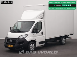 Fiat Ducato 140pk D'Hollandia Laadklep Zijdeur Bakwagen Airco Cruise Euro6 Meubelbak Koffer Airco Cruise control