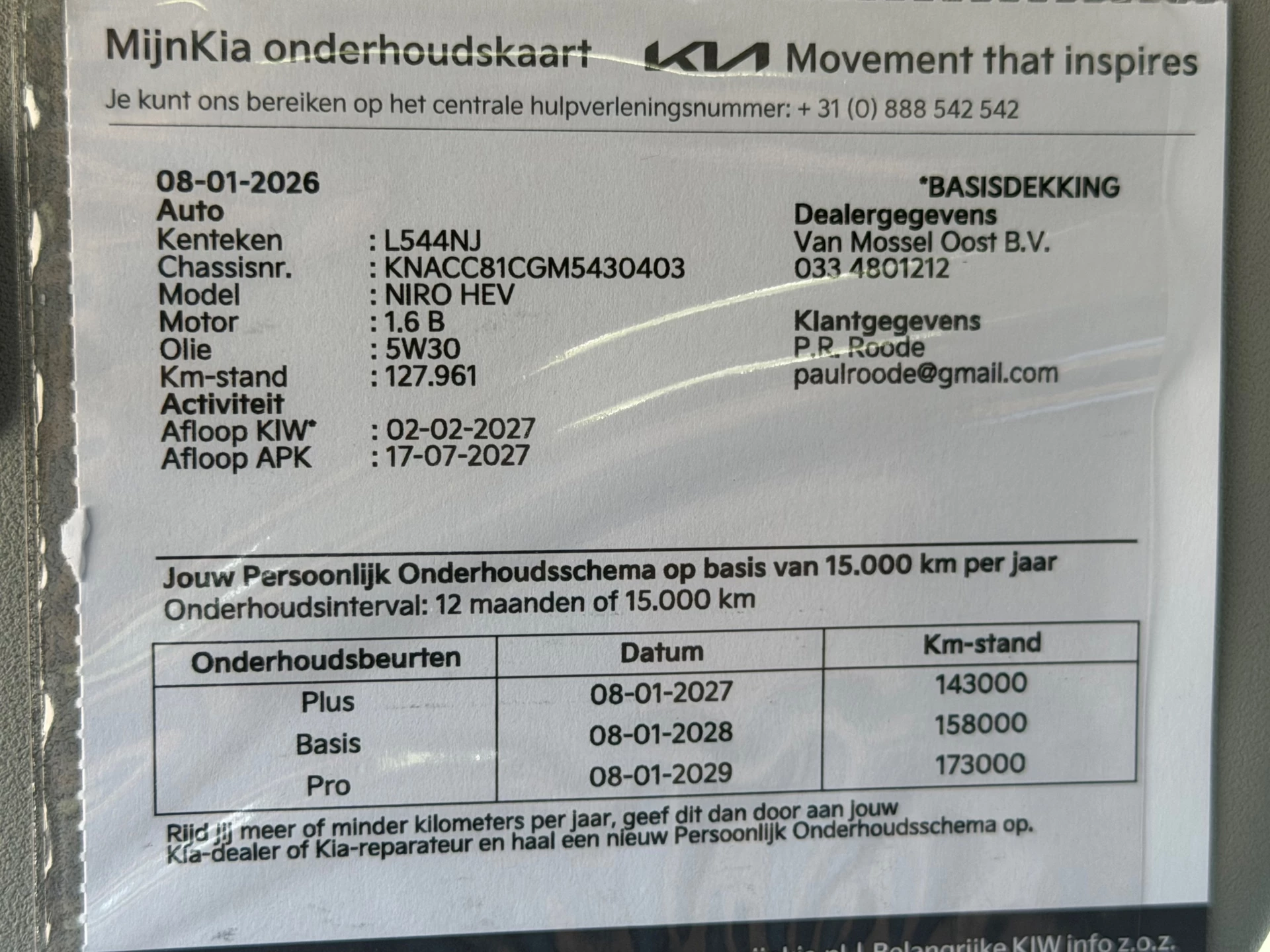 Hoofdafbeelding Kia Niro