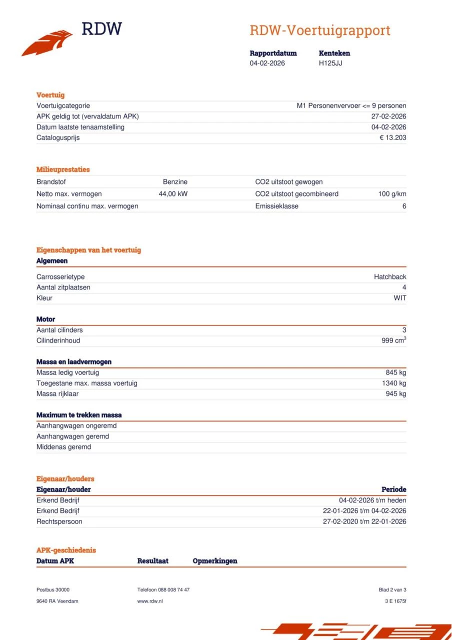 Hoofdafbeelding Volkswagen up!