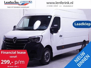 Renault Master 2.3 dCi 135 pk L3H3 LAADKLEP Airco Cruise control, Audio, 3-Zits, APK 09-2025