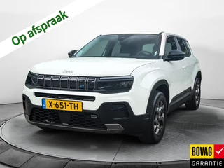 Jeep Avenger Longitude 54 kWh (157 PK) 1e-Eig. & Dealer-Onderh. BOVAG-Garantie. NL-Auto. Warmtepomp, Navigatie/Apple-Carplay/Android-Auto, Cruisecontrol, Keyless-Start, Parkeersensoren, Stoelverwarming, Lm-Velgen-16Inch, Privacy-Glas