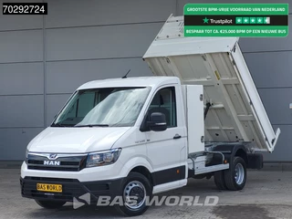 MAN TGE 5.120 COMING SOON! Kipper met kist 3500kg Trekhaak Airco Navi Tipper Benne Kieper Airco Dubbel cabine Trekhaak