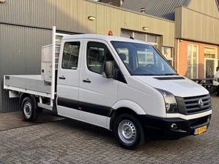 Volkswagen Crafter 30 2.0 TDI DC Airco Cruise Control Trekhaak 2000kg trekgewicht laadbak 7-persoons Euro 5 Open laadbak Gereedschapskist Pick-up p-up Bakwagen 1e eigenaar