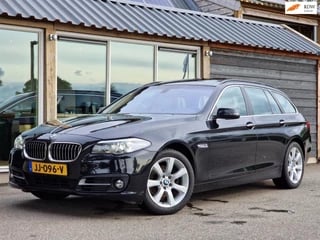 BMW 5-serie Touring 520d High Executive (Panodak / Trekhaak / Sportstoelen / 18 " / Leder)