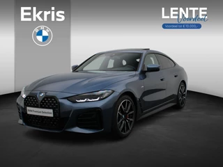 BMW 4 Serie Gran Coupé 420i High Executive | M Sportpakket Pro | Achteruitrijcamera | Schuifdak | Extra Getint Glas Achter | Parking Assistant | DAB | HiFi | 19'' | Lentevoordeel
