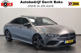 Hoofdafbeelding Mercedes-Benz CLA Mercedes-Benz CLA 180 AMG Business Solution Luxery Sfeer verlichting Panoramadak, Ambi light, Navigatie, 18LMV, Matte kleur