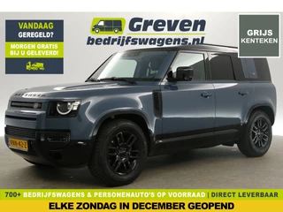 Land Rover Defender 2.0 D240 3500KG Trekgew. Grijs kenteken 241PK Automaat VAN Clima 360Camera Carplay LED Virtual Navi 19"LMV PDC Trekhaak