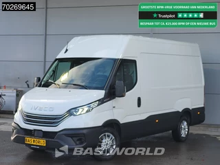 Iveco Daily 35S21 BPM VRIJ! 210PK 3.0L Automaat L2H2 Trekhaak Tacho ACC LED CarPlay Velgen Camera 12m3 Airco Trekhaak