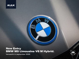 BMW M5 Limousine V8 M Hybrid, Akrapovič, M Performance, Sonderlackierung, carbon extr., tr.haak, B&W, 21", memory, stl.ventilatie, keyless, privacy