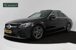 Mercedes-Benz C-klasse 200 Business Solution AMG (PANORAMADAK, SFEERVERLICHTING, NAVIGATIE, CAMERA, STOELVERWARMING)