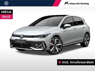 Volkswagen Golf GTE 1.5 eHybrid 272 pk 6 versn. DSG · Multimedia pakket plus · Panoramisch schuif-, kanteldak, elektrisch bedienbaar · Trekhaak · Velgen 'catania', 18 inch lichtmetaal · Zij-airbags achter · Incl. inruilvoordeel · MEGA SALE ·