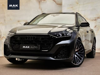 Hoofdafbeelding Audi Q8 Audi Q8 60 TFSI e Quattro Pro Line S Competition, pano, B&O adv., 4W-best, OLED, S sportstoelen, nachtz., massage, HUD, tr.haak, keyless, 23", NP176k
