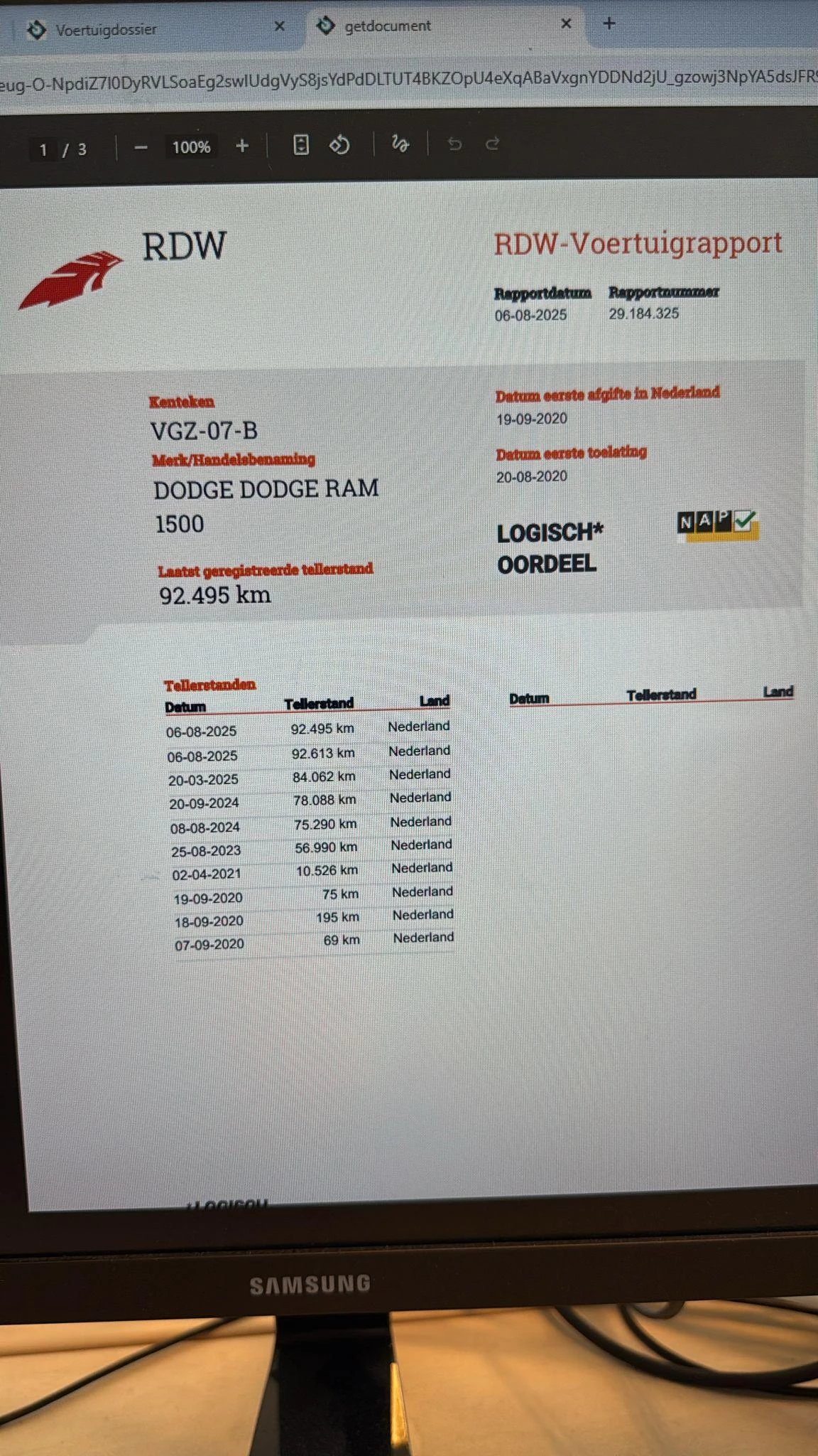 Hoofdafbeelding Dodge Ram 1500