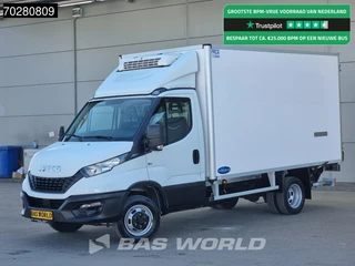 Iveco Daily 35C14 Vriezer Koelwagen Laadklep Zijdeur Dubbellucht Thermo King V-300 MAX Airco Cruise Vries Vriezer Koel Koeler Kühl Kühlwagen Frigo Airco Cruise control
