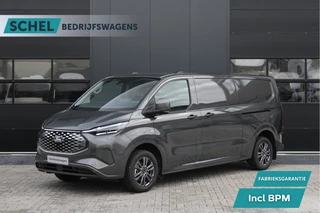 Hoofdafbeelding Ford E-Transit Custom Ford E-Transit Custom 340 L2H1 Limited 65 kWh 218pk - 2x Schuif - LED - 360 Camera - B&O - ACC - Navi - Stoel/Stuurverwarming - Rijklaar