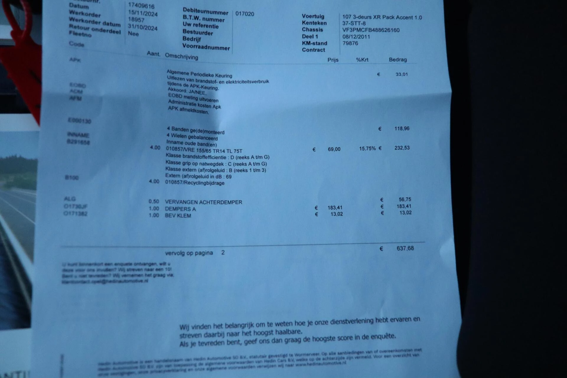 Hoofdafbeelding Peugeot 107